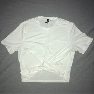 White crop top